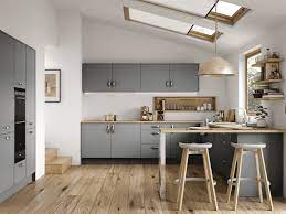 In fact, some people think that adding a gray finish is one of the best methods to add contrast and depth to a kitchen. High Quality Grey Color Kitchen Cabinets Custom Design