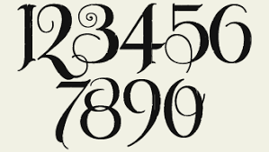 Classics (baskerville, futura, garamond) alongside hot new fonts (brice, moneta,novera). Tattoo Fonts Numbers 2015