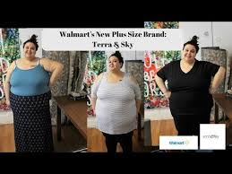 Walmarts Plus Size Brand Terra And Sky Youtube