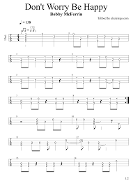 don t worry be happy ukulele arrangement ukulele tabs songs ukulele tabs ukulele fingerpicking songs