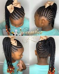 Finding a hair stylist or a dedicated braids for kids salon is difficult. November Love On Instagram Children S Tribal Braids And Beads Booking Link In Bio Kids Braided Hairstyles Little Black Girls Braids Girls Braids