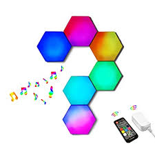 Variable lengths, 12vdc, waterproof single color & rgb. Buy Hexagon Light Panels Music Sync Smart Led Wall Gaming Lights Built In Mic 16 Million Color Changing Rgb Modular Lights With Rf Remote Diy Geometric Night Light For Bedroom Bar Cafe Party Decor 6 Pack Online