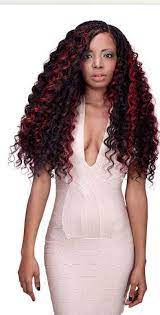 Pick N Drop Red Highlights Balayage Rouge Sur Pique Lache Pick And Dro African Braids Hairstyles Pictures African Braids Hairstyles Crochet Braids Hairstyles