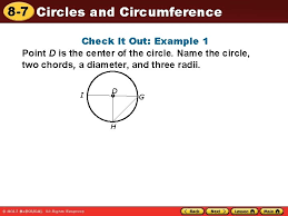 How to name a circle example. 8 7 Circles And Circumference A Circle Is