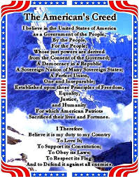 The American S Creed By William Tyler Page Written 1917 Accepted By The United States House Of Representatives On Apri Us Pledge Of Allegiance Creed America
