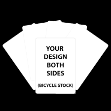 Contact us for your custom playing cards game printing, let our expert customer service guide you through the entire printing process. Double Sided Bicycle Playing Cards Personalised With Your Artwork Image