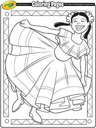 This compilation of over 200 free, printable, summer coloring pages will keep your kids happy and out of trouble during the heat of summer. Cinco De Mayo Dancer On Crayola Com Dance Coloring Pages Crayola Coloring Pages Coloring Pages For Kids