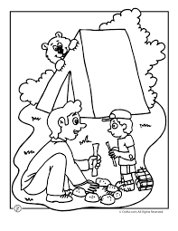 Education school backpack coloring pages to color, print and download for free along with bunch of favorite backpack coloring page for kids. Camp Activities Camping Coloring Pages