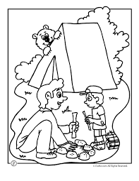 It should be noted that the act and result of the camping area known as camping. Camp Activities Camping Coloring Pages