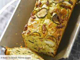 Cake Courgette Chevre Lardon Decouvrez Les Recettes De Cuisine De Femme Actuelle Le Mag