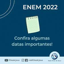 Ainda não foi divulgado o prazo de inscrições da edição de 2022 do exame nacional do ensino médio (enem), mas já se sabe que as provas serão aplicadas nos . Enem 2022 Datas Importantes Filhas De Jesus Conheca A Congregacao Rede Filhas De Jesus
