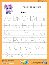 Free Printable Tracing Letters Worksheets