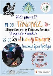 19 órától tűzgyújtással egybekötött napfordulós sólyomröptetés. Tanchaz Es Tuzugras Isaszegen Isaszegi Dozsa Gyorgy Muvelodesi Otthon