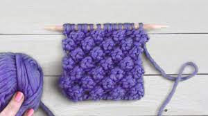 Raspberry Or Trinity Stitch A Beginners Guide Knitting Trinity Stitch Knitting For Beginners
