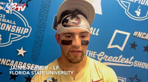 El puertorriqueño Jaime Ferrer @jaime__ferrer02 LF de Florida State  @fsu.baseball habla de la recuperación del equipo luego de la derrota del  viernes y sus dos cuadrangulares hoy en la victoria frente ...