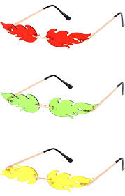 Viktoria® fabric clothes tie dye 59 colours 200g fabric for each pack uk stock. Bold Color Tinted Flames Shape Fire Lit Rimless Wholesale Sunglasses 68 Mm