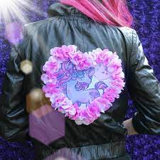 Cute diy pastel goth bunny shirt. Mark Montano Pastel Goth Leather Jacket Diy