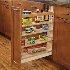 Finally, kitchen trash cans are often an obstacle and an eyesore. Rev A Shelf Wood Pull Out Organizers With Soft Close Tri Slides For Kitchen Base Cabinet Kitchensource Com