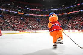 Hockey #43070 mascotte canadiens de montréal lnh. Peluches Au Pouvoir Youppi Balle Courbe