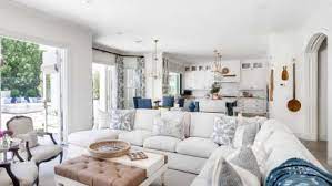 Here, the sitting corner has been designed in front of teh french door with two small facing sofas, and wooden trunks converted into small coffee tables. 35 Living Room Ideas Looks We Re Loving Now Hgtv