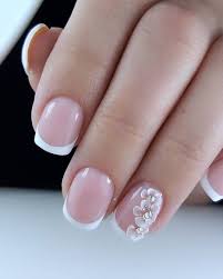 The Best Wedding Nails 2021 Trends In 2021 Nails 2021 Trends Wedding Nails French Simple Wedding Nails