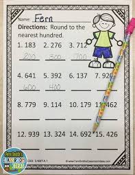 (1) developing fluency with addition and subtraction of fractions, and developing understanding of the multiplication of fractions and of division of fractions in limited cases (unit fractions divided by. Rounding To The Nearest Ten Or Hundred Math Teaching Rounding Third Grade Math
