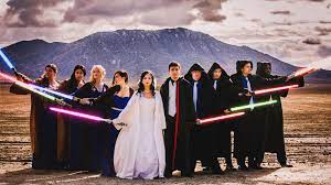 The theme covers all nine main films, along with the clone wars movie and tv series, the star wars. This Couple Pulled Off A Star Wars Themed Wedding On A 5k Budget Huffpost Life