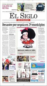 Periódico El Siglo de Durango (México). Periódicos de México. Edición de  viernes, 30 de septiembre de 2011. Kiosko.net