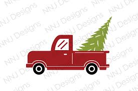Download Christmas Truck With Tree Clipart Graphic By Nnj Designs Creative Fabrica PSD Mockup Templates