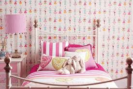 ورق جدران غرف نوم بنات بأشكال وألوان جميلة و جذابة ديكورموز Childrens Bedroom Wallpaper Bedroom Decorating Tips Childrens Curtains