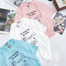 Áo thun ngắn tay bó sát cơ thể hoặc rộng thường theo kiểu freesize phù hợp cho mọi kích cỡ thân hình của các bạn nữ. Ao Thun Ná»¯ Tay Lá»¡ Han Quá»'c Form Rá»™ng In Hinh Oáº³n Tu Ti Vai Day Má»‹n Teewotl67 Shopee Viá»‡t Nam