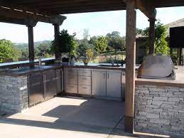 This outdoor kitchen would be best suited for those who only cook out occasionally, but it will still look great all year round to catch your guest's eye. Optimizing An Outdoor Kitchen Layout Hgtv