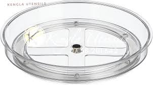 1 layer Lazy Susan Turntable Plastic Spinner for Kitchen/Bathroom, Pantry,  Fridge, Cupboards, or Counter Organizing, Fully Rotating Organizer.