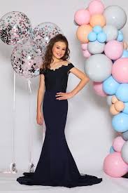 Buy Authentic Jadore Junior Girls Jr04 Navy Blue Lace Mermaid Dress Collection Online At O Mermaid Dress Lace Black Junior Bridesmaid Dress Navy And Gold Dress