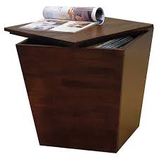 Attach using wood glue and pocket hole screws to a plywood square as shown below. Winsome Wood Mesa 18 In Walnut Wood Storage Cube End Table 94418 Rona