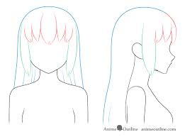 Japanese visual kei hairstyles for guys. How To Draw Anime Hair Blowing In The Wind Animeoutline