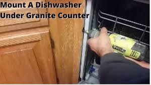 By now you already know that if you're still in two minds about cabinet countertop and are thinking about choosing a similar product, aliexpress is a great place to compare prices and sellers. How To Mount A Dishwasher Under Granite Counter Top Youtube