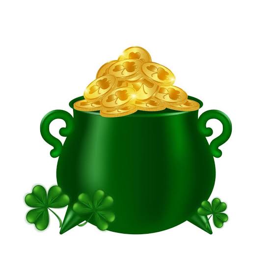 Leprechaun's magical pot full of gold coins. Cauldron with gold and  shamrocks on a white background. Symbol of good luck and wealth for St.  Patrick's Day. Vector illustration. 19155863 Vector Art at