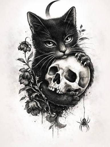 Black cat tattoo ideas black 🐈‍⬛️ These black cat designs blend mystery, protection and quiet strength — often chosen as symbols of intuition, independence and spiritual guidance. From moonlit silhouettes to floral