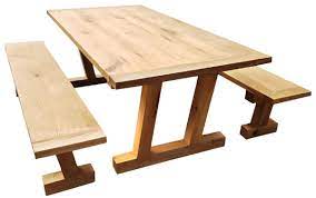 You're sure to find something that pleases your eye as well as takes the weight off your feet. Casa Padrino Solid Wood Dining Room Set Natural Oak Dining Table With 2 Benches Dining Room Furniture Restaurant Furniture Solid Oak Furniture