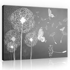 Leinwandbild exit the portal und über 5000 weitere motive. Wandbild Leinwandbild Kunstdruck 066372fw Pusteblumen Und Schmetterlinge Abstr Home Decor Home Garden