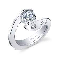 Contemporary Tension Set Wedding Rings For Women Gelin Abaci Modern Tension S Tension Set Engagement Rings Modern Engagement Rings Contemporary Wedding Rings