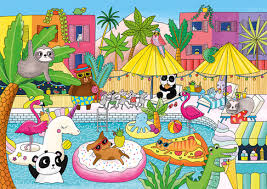 Create, play, share jigsaw puzzles and compete with other users. Little Gibsons Pool Party 100 Piece Jigsaw Puzzle Whsmith