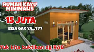 Biaya rumah kayu minimalis modern. Rumah Kayu Minimalis 4x5meter 15 Juta Bisa Gak Ya Youtube