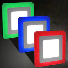 95 ($20.99/count) get it as soon as wed, jul 28. 6w Led Recessed Square Ceiling Light Panel Dual Colour Spotlight Red Green Blue Ebay