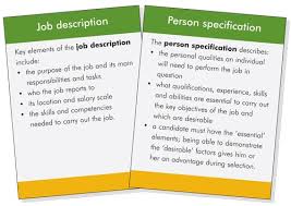 Job Description Business Owners And Managers Must Be Able To Prepare Job Descriptions And Job Specificati Job Description Job Specification Personal Qualities