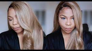 Lace Frontal Series Easiest Way To Dye Hair Ash Blonde From Black Youtube Ash Blonde Hair Dye Blonde Dye Virgin Hair Color