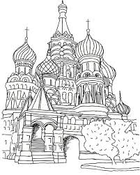 Saint Basils Cathedral Moscow Coloring Page Free Coloring Pages Coloring Books Coloring Pages
