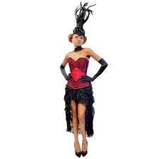Beautiful Red Lady Burlesque Adult Costume Buy / Medium