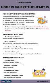 Home Is Where The Heart Is Do You Know The Meaning Of This Idiom Love English